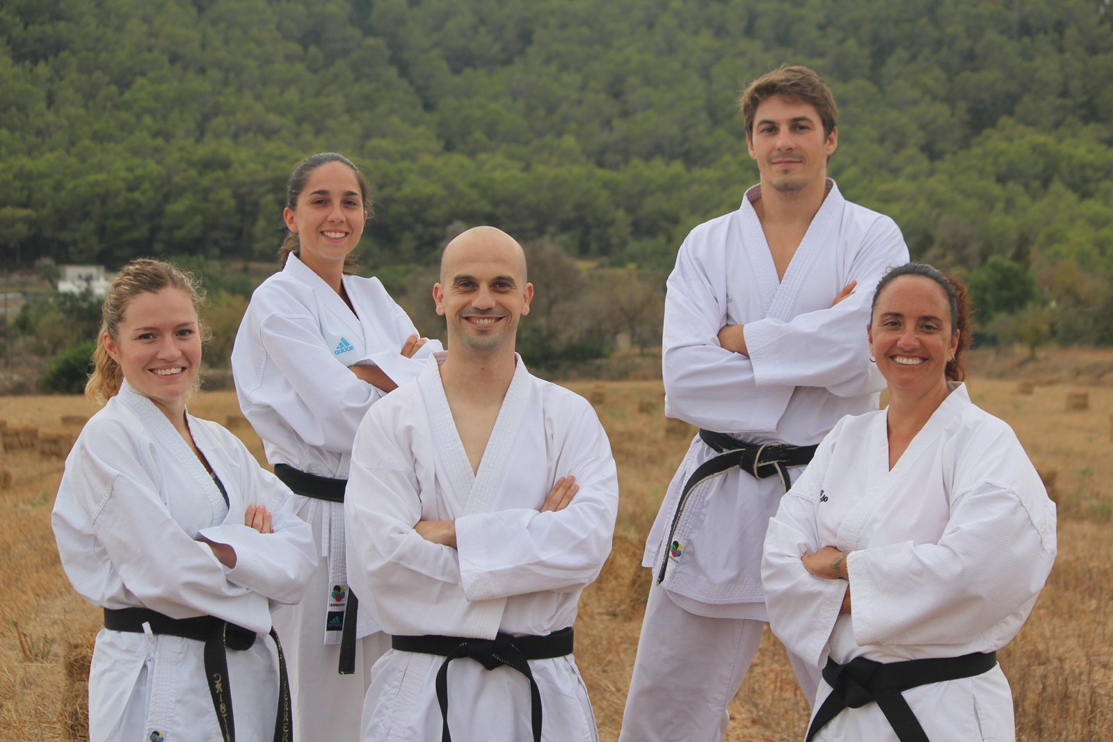 Equipo tecnico del club de karate Ibiza Samurais en Ibiza